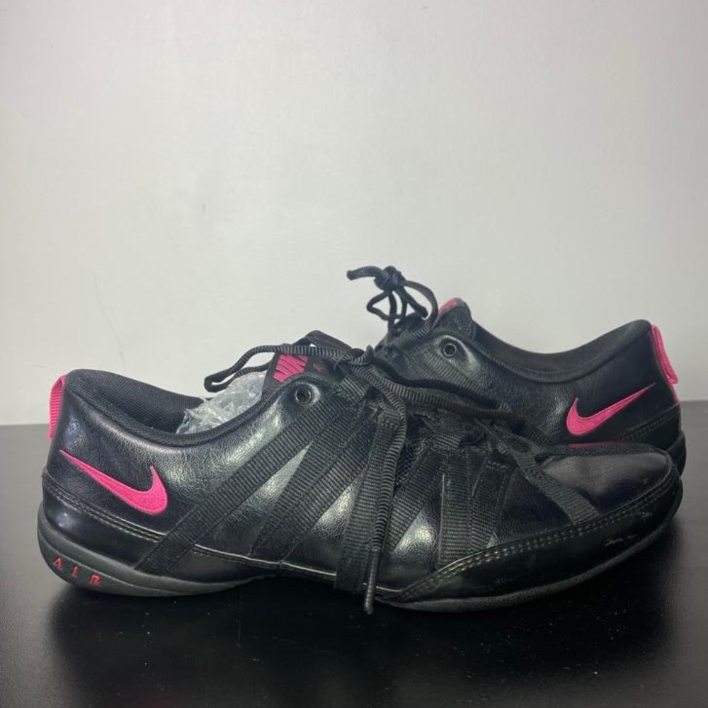 Leather Black Nike Shoes Women's